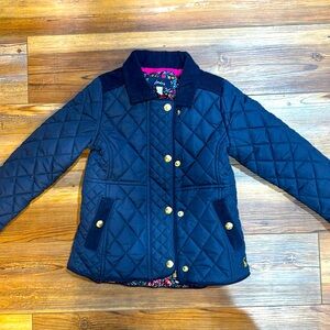 Joules Navy Little Girl Quilted Jacket